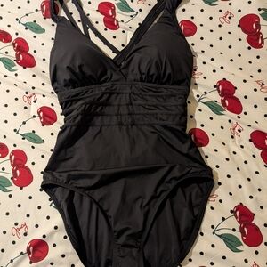 La Blanca Black One-Piece Swimsuit